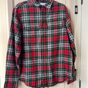 Old Navy Red and Green Plaid Casual Shirt